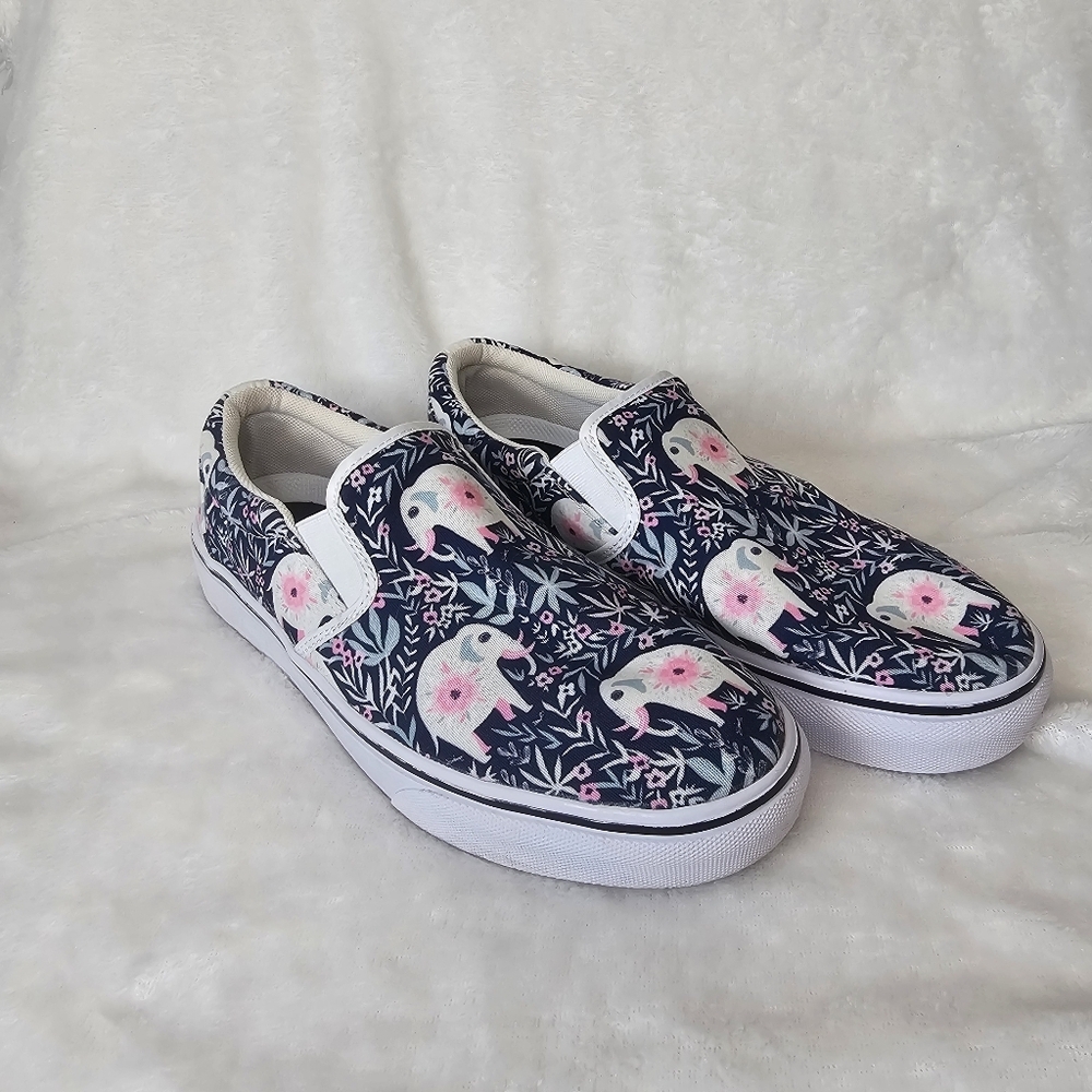 Groove Bags Womens Shoe Size 10W Elephant‎ Slip On Sneaker Slides Novelty Fun